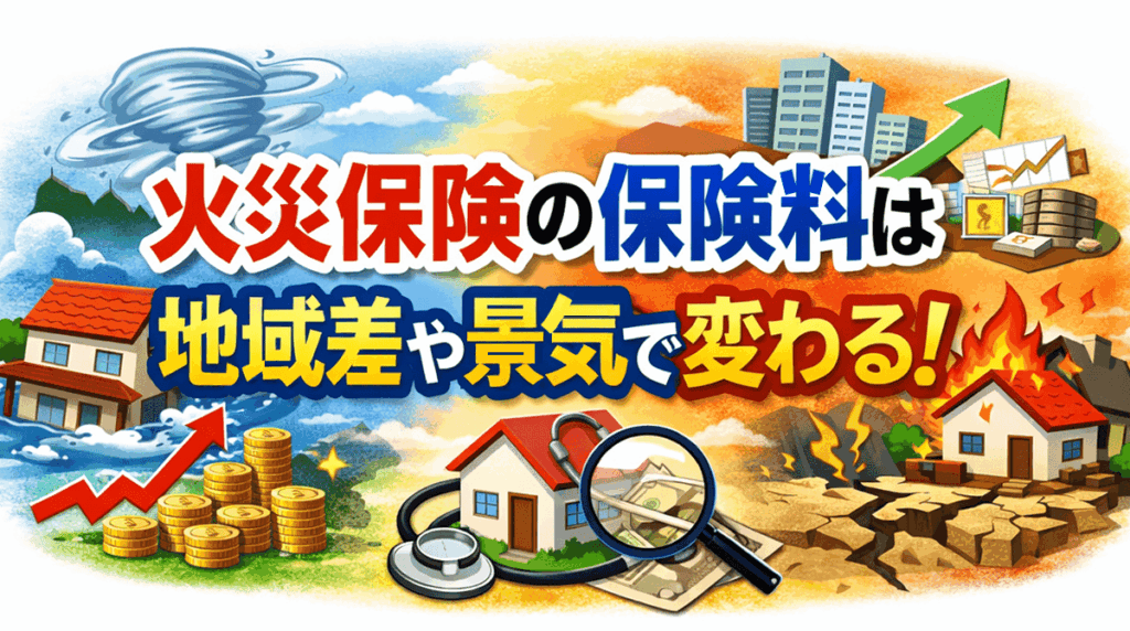 火災保険の保険料は、地域差や景気で変わる